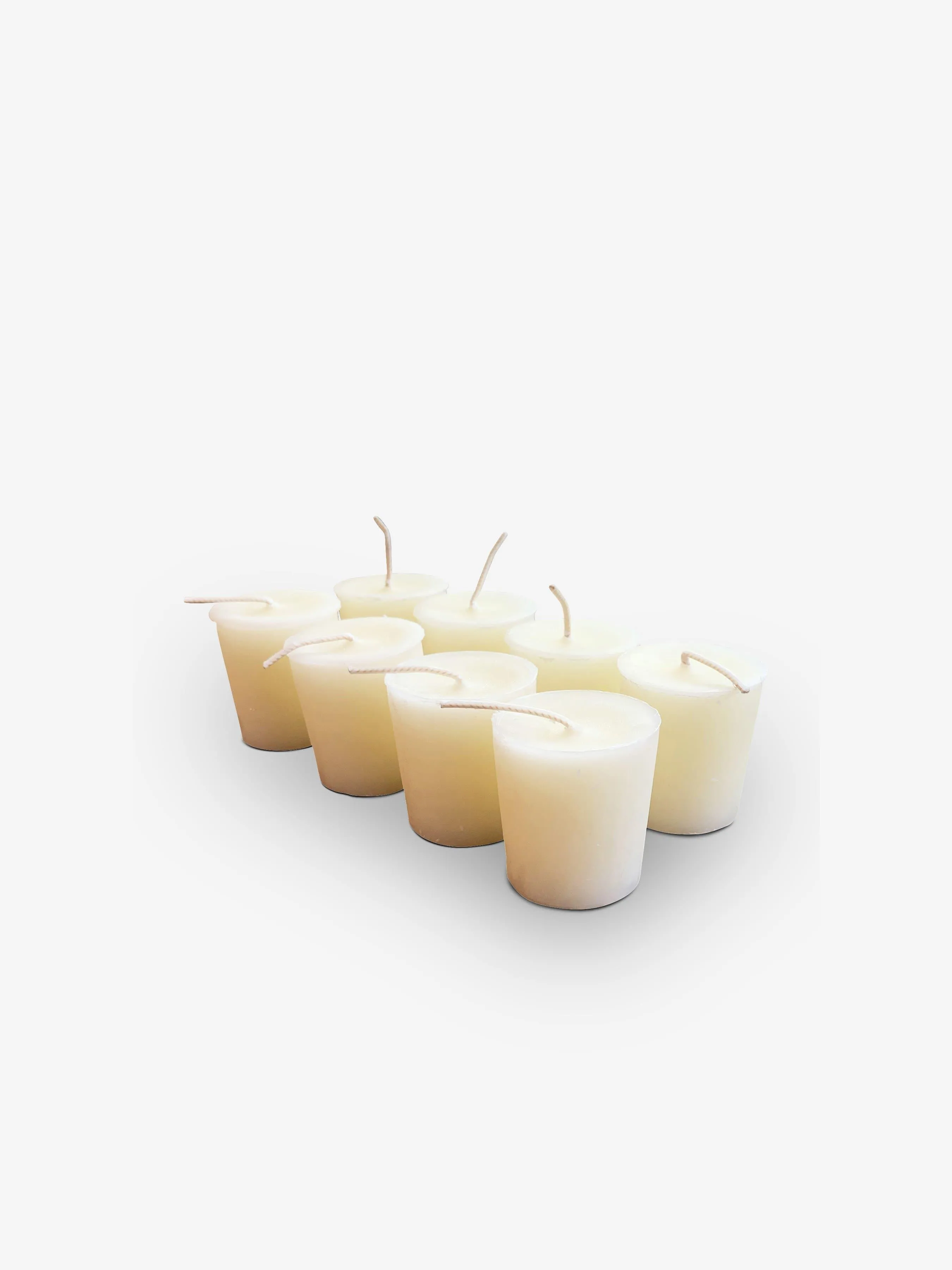 Set of Votive Candles by Celine Cannon in Unbleached Beeswax