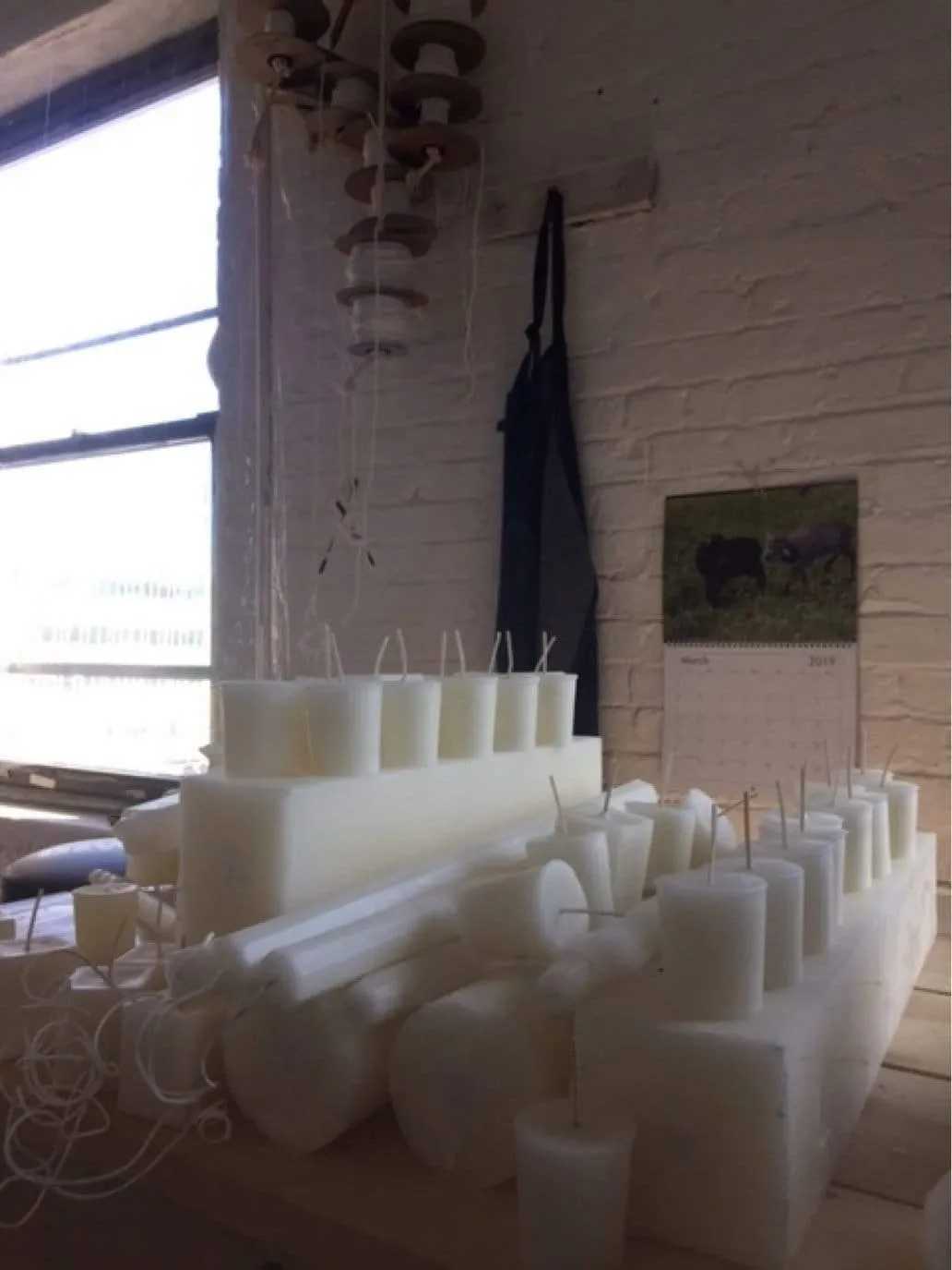 Set of Votive Candles by Celine Cannon in Unbleached Beeswax