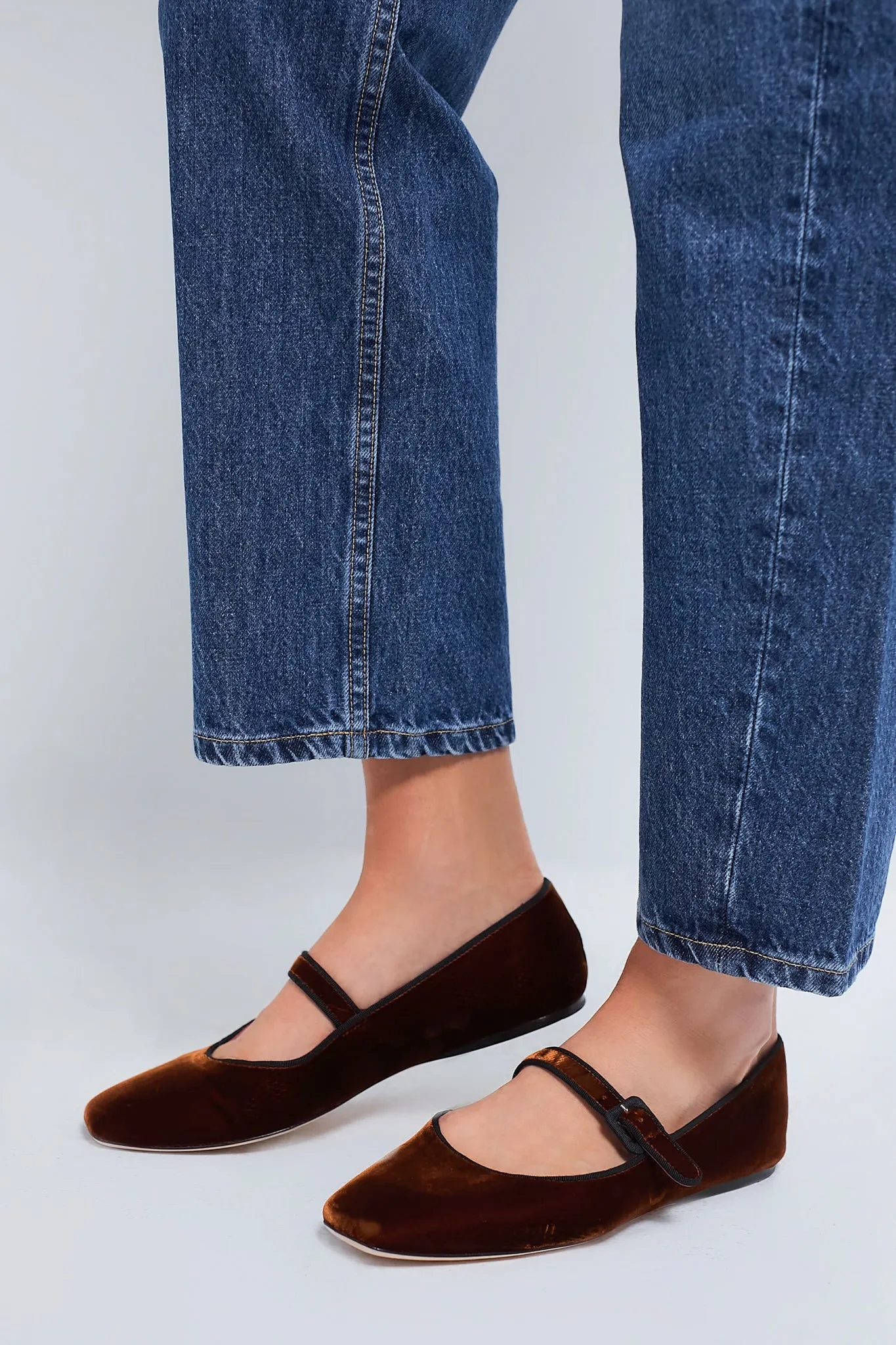 Sienna Velvet Ginger Flats