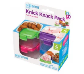 Sistema® Mini Knick Knack TO GO™ 62ml – 4 Pack