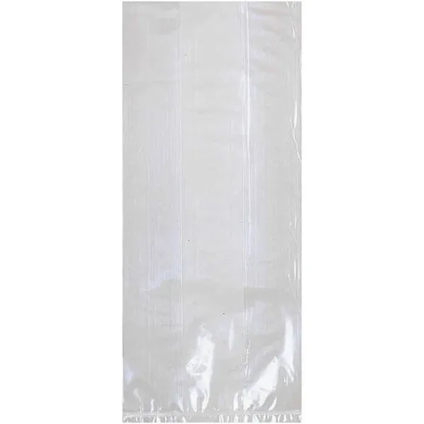 Small Clear Plastic Treat Bags With Twist Ties 4" x 9 1/2" | 25ct.