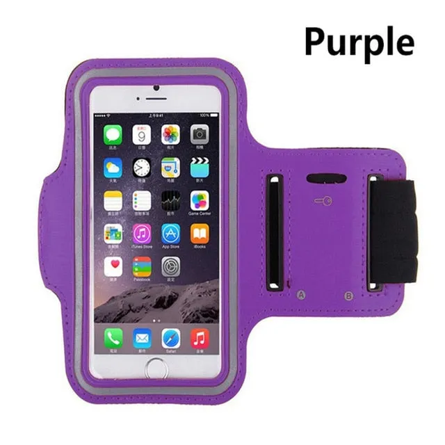 Sport Armband case mobile phone fashion holder for women's on hand smartphone handbags sling Running Gym Arm Band Fitness