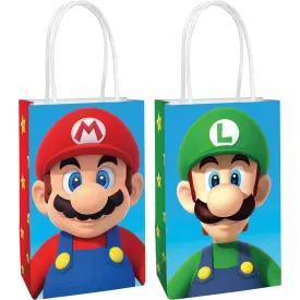 Super Mario Brothers Paper Party Bags - 8 Pkt