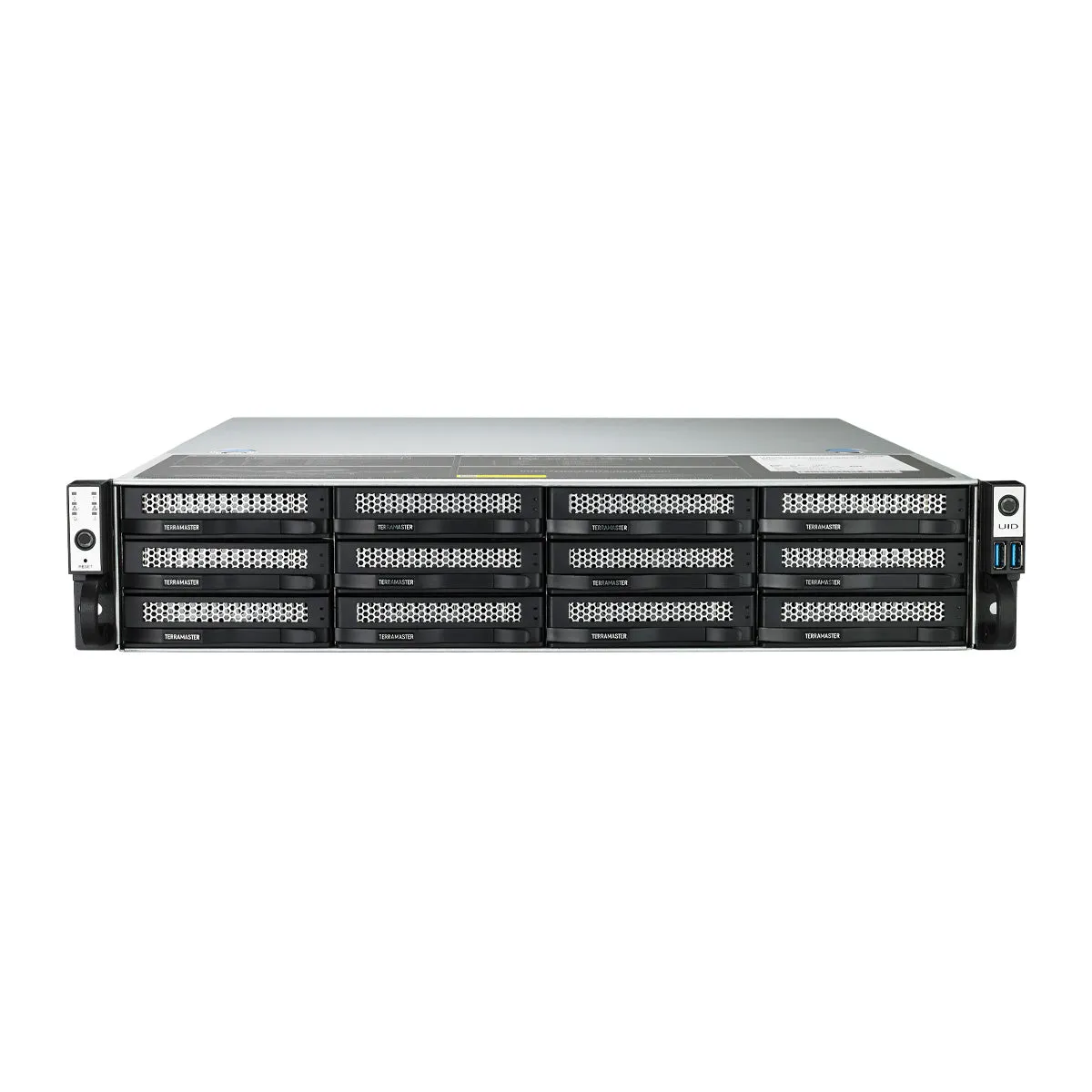 TERRAMASTER U12-423 12-Bay Rackmount NAS with Intel Quad-core CPU, 4GB DDR4, 2.5GbE Port x 2, Network Storage Server (Diskless)