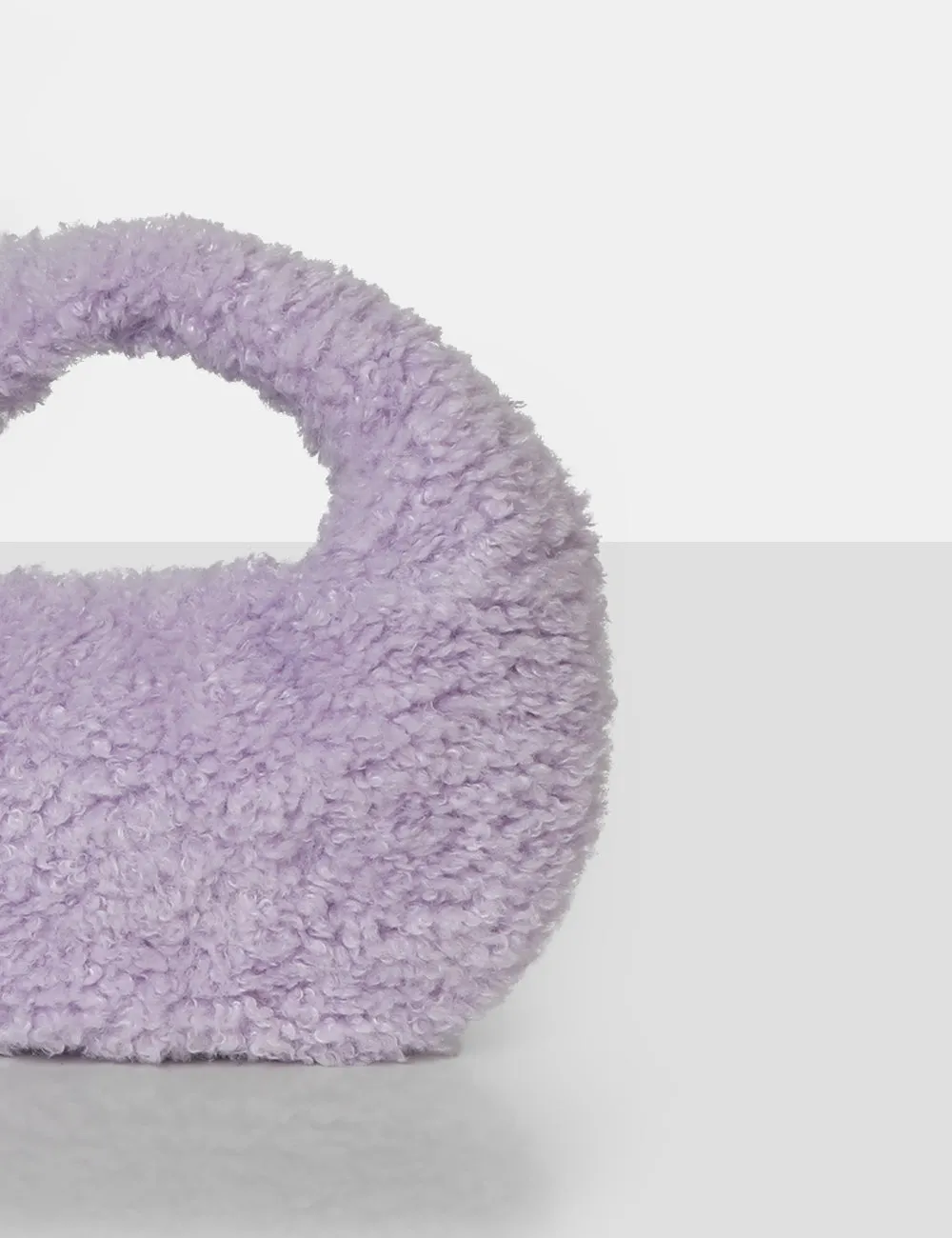 The Lyra Lilac Fluffy Mini Handbag