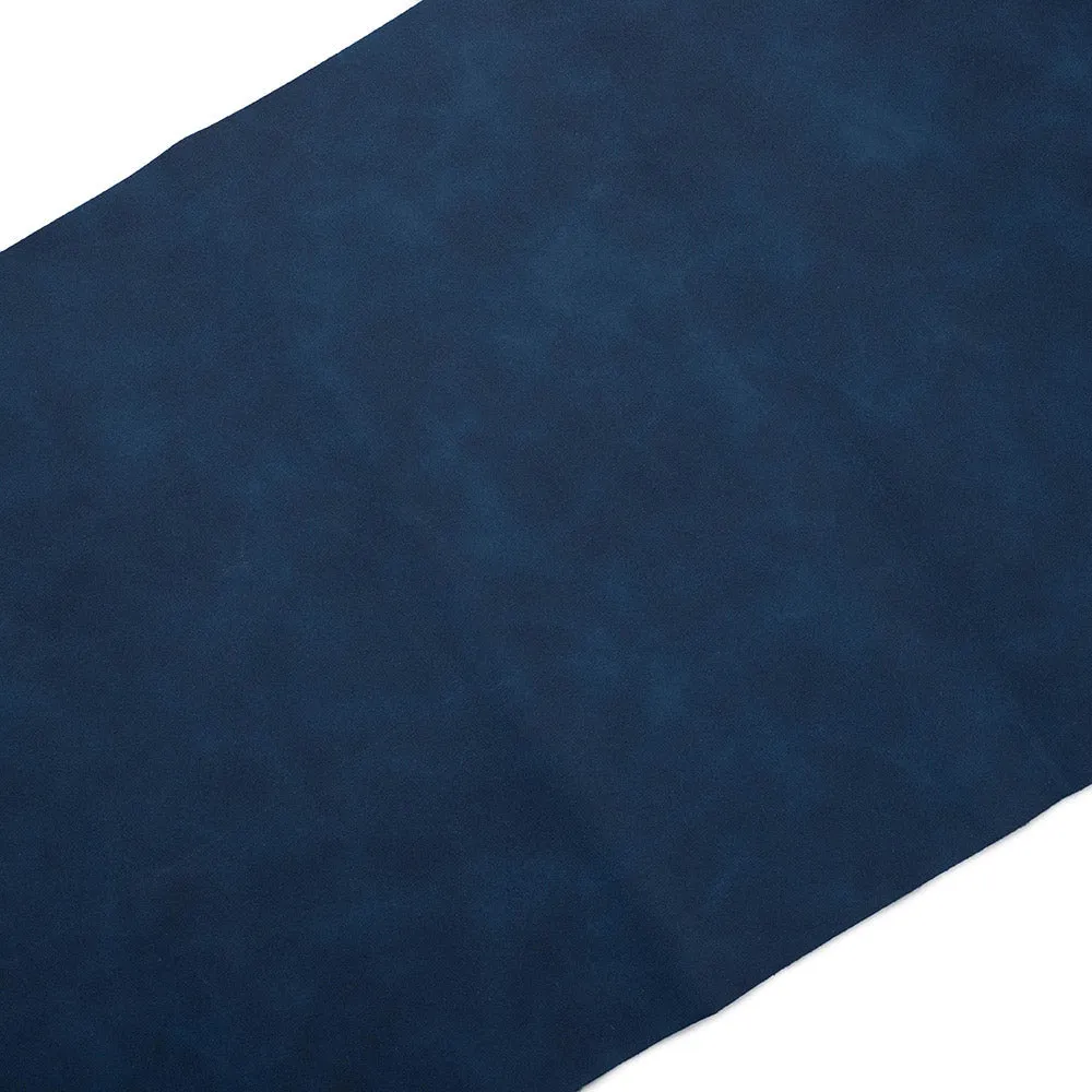 Threaders Matt Leather Effect Fabric - Navy