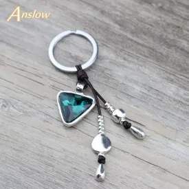 Triangle Crystal Keychains