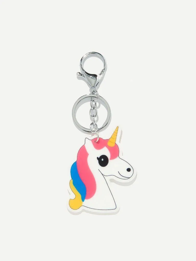 Unicorn Shaped Keychain