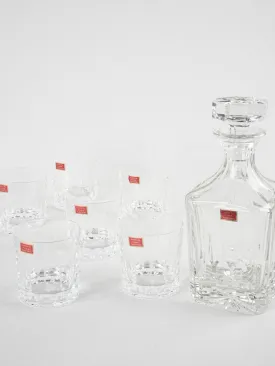 Whisky decanter w/ 6 glasses