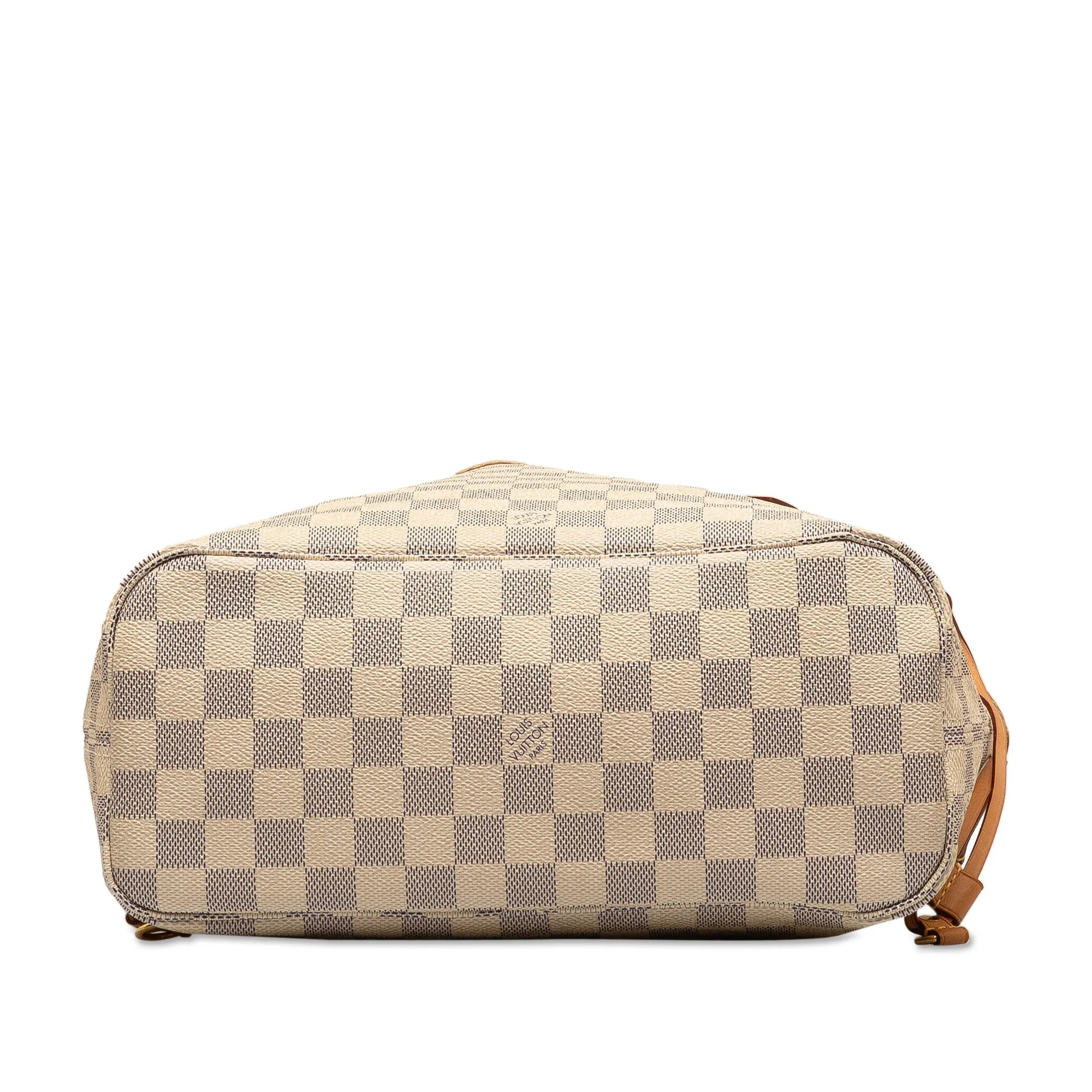 White Louis Vuitton Damier Azur Neverfull PM Tote Bag