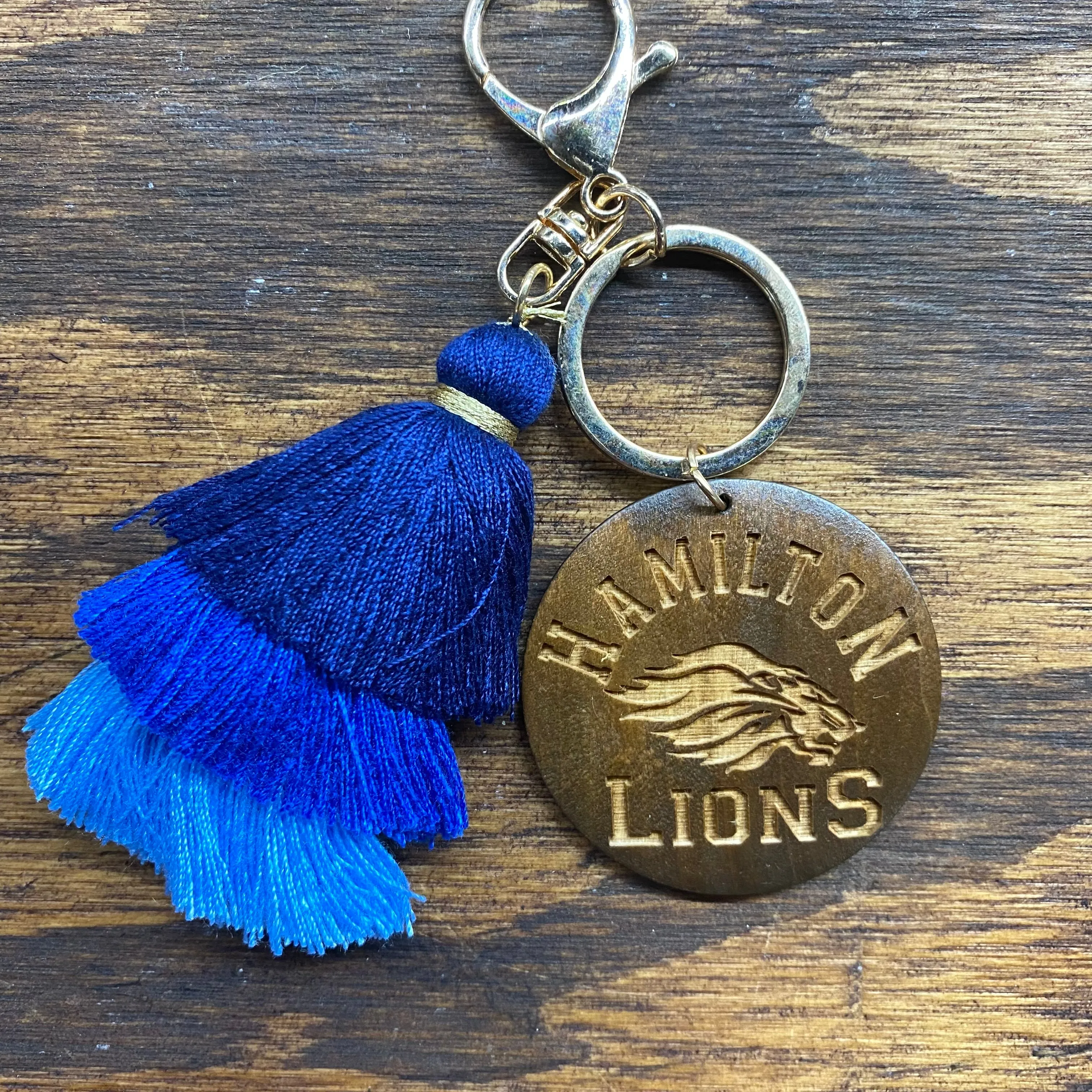 Wooden Tassel Keychains