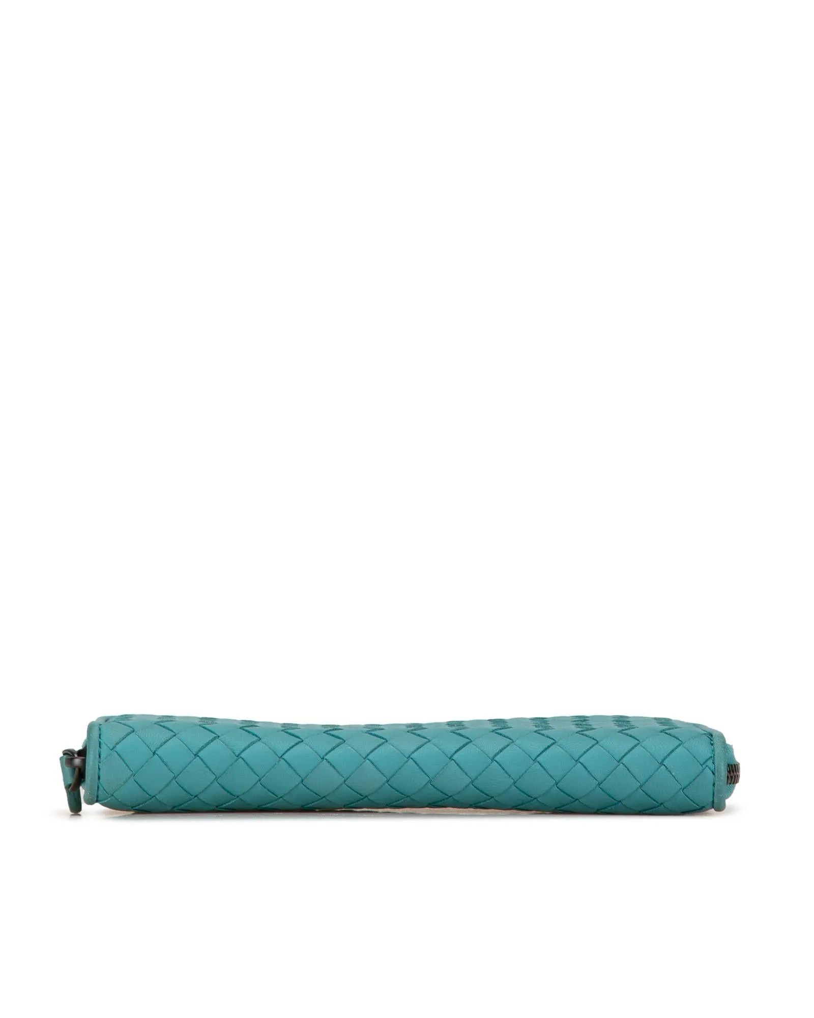 Woven Zip-Around Long Wallet with Multiple Compartments