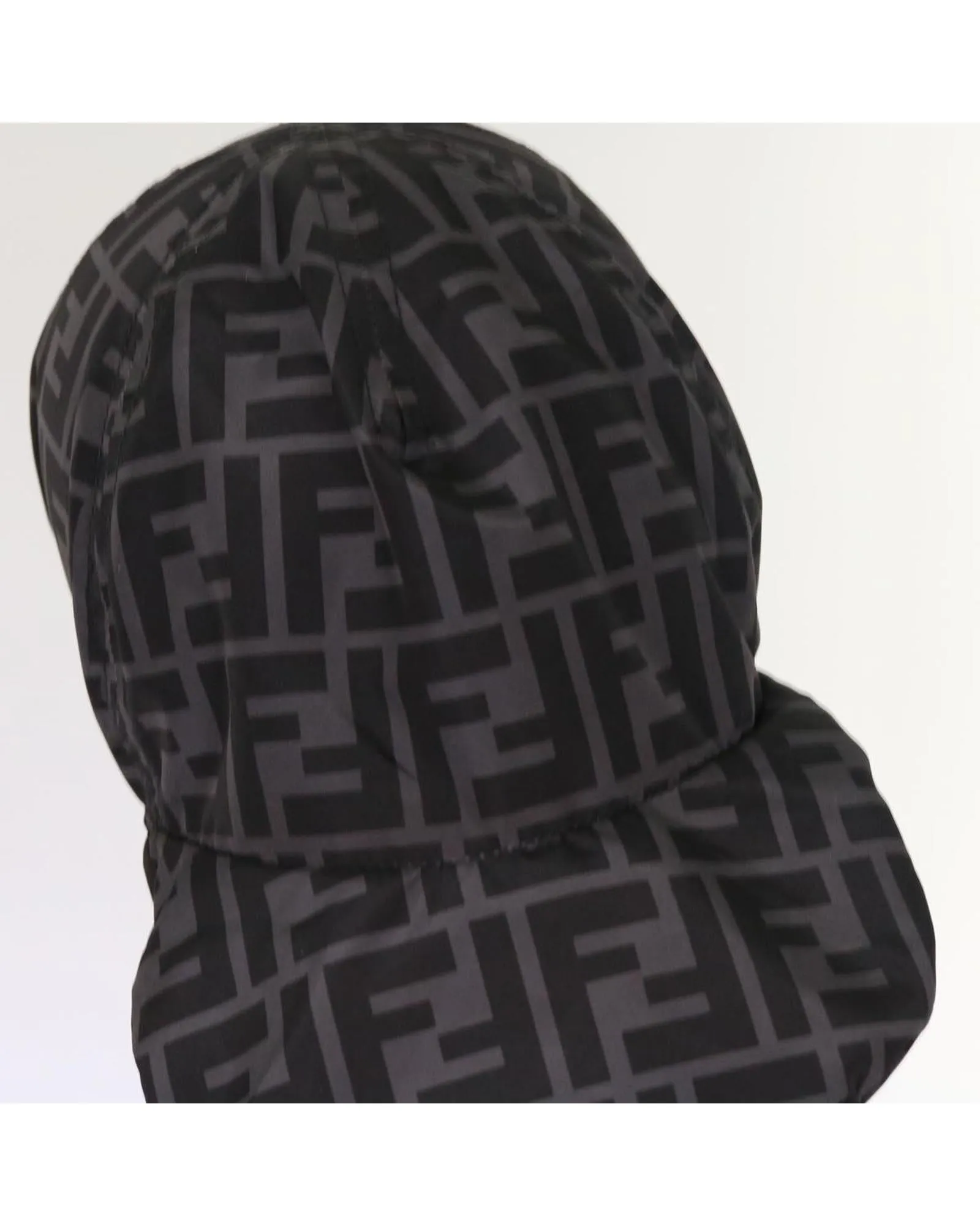 Zucca Canvas Cap Cover in Black by Fendi