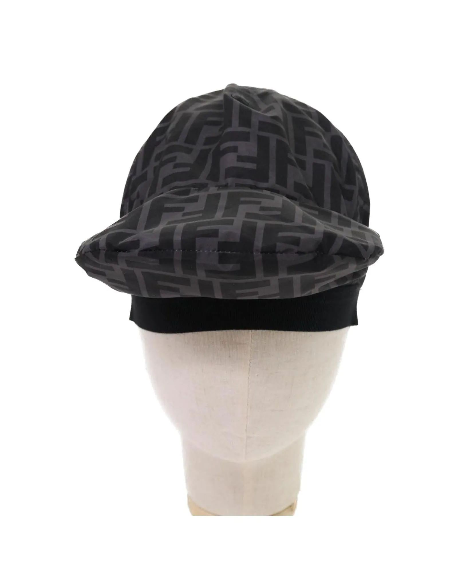 Zucca Canvas Cap Cover in Black by Fendi