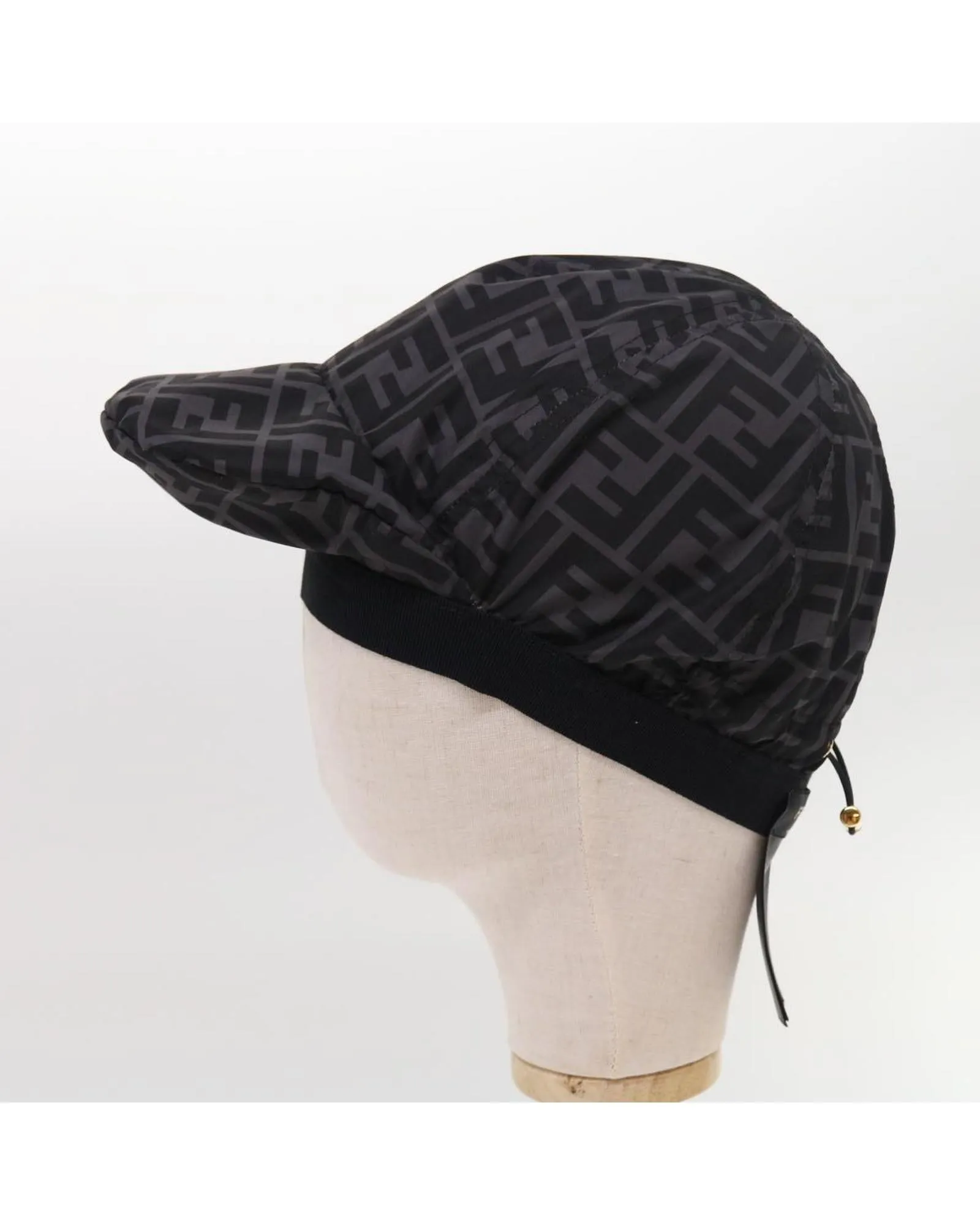 Zucca Canvas Cap Cover in Black by Fendi